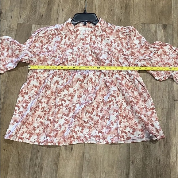 Treasure & Bond-Yoke Front Popover-Women's Size:Small-Color: Rust- Ivory-NEW!! - Picture 14 of 16